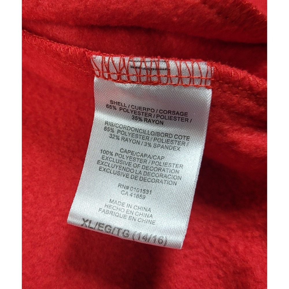 Mad Engine Wonder Woman Red Full Zip Hoodie Girl's Size XL 14/16 (Missing Cape) - Picture 7 of 12